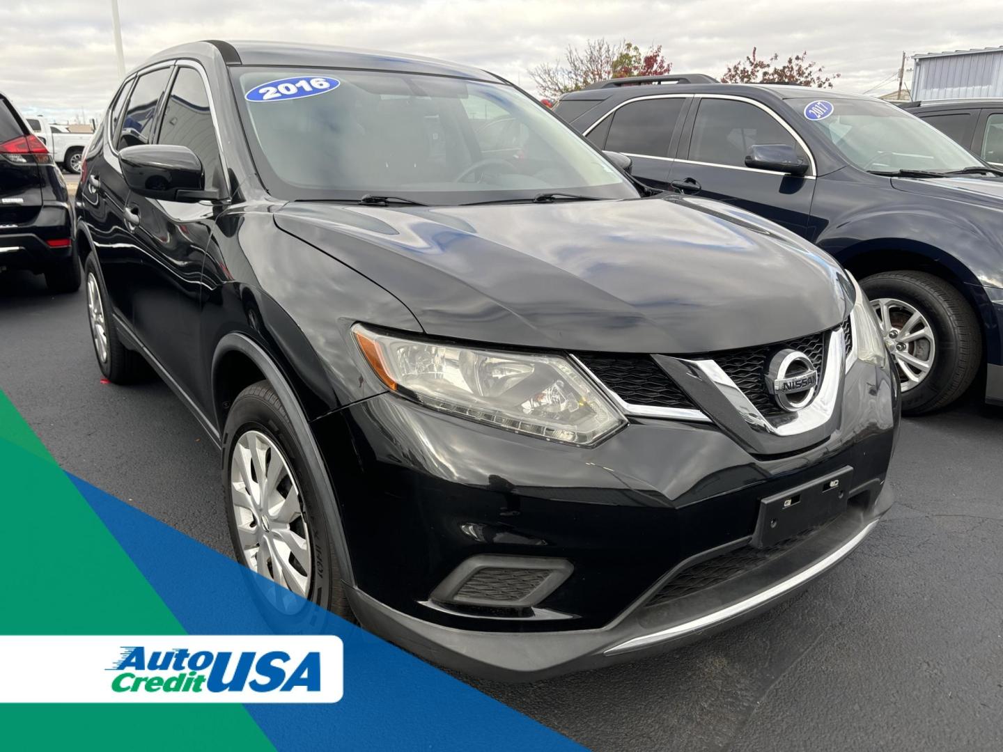 2016 BLACK NISSAN ROGUE S; SL; SV (5N1AT2MV9GC) with an Other engine, located at 100 West Coliseum Boulevard, Fort Wayne, IN, 46805, (260) 471-0567, 41.118340, -85.141014 - 2016 NISSAN ROGUE S; SL; SV - Photo#0