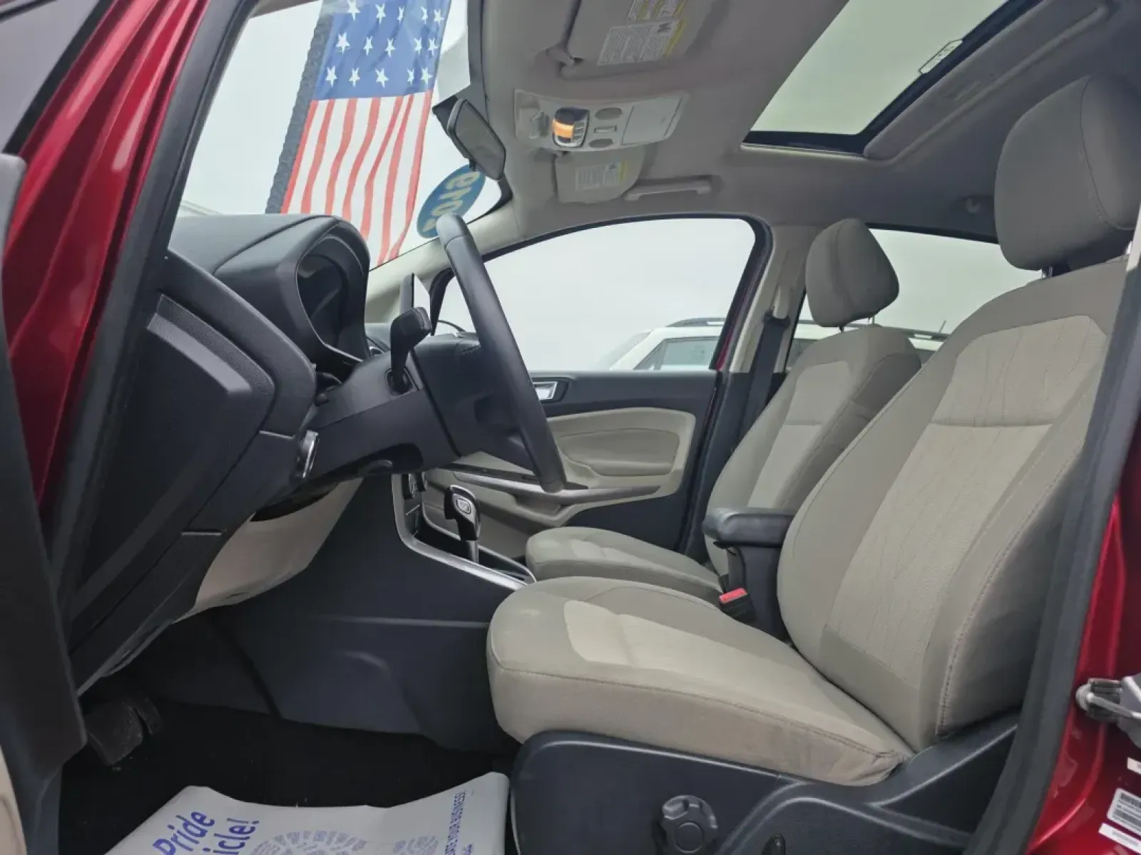 2019 RED Ford ECOSPORT SE (MAJ3S2GEXKC) with an Other engine, located at 15 Petro Dr, Warsaw, IN, 46582, (574) 306-0055, 41.273563, -85.857544 - 2019 Ford ECOSPORT SE - Photo#3