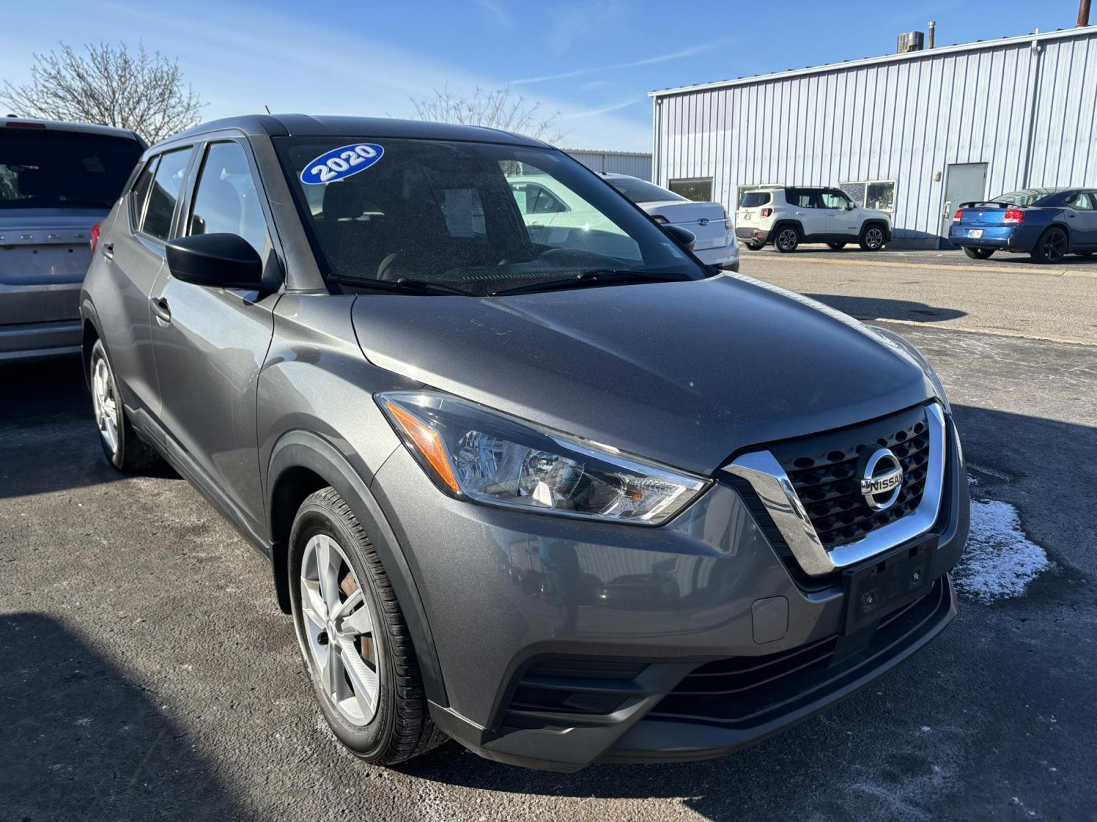2020 BLACK Nissan KICKS S S (3N1CP5BVXLL) with an 1.6L L4 engine, CVT transmission, located at 100 West Coliseum Boulevard, Fort Wayne, IN, 46805, (260) 471-0567, 41.118340, -85.141014 - 2020 Nissan KICKS S S - Photo#1