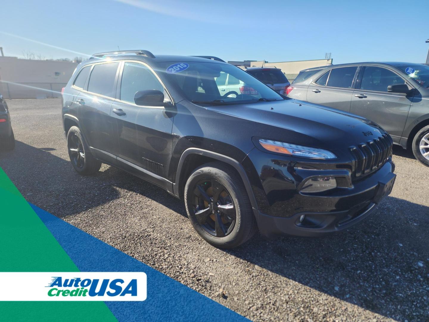 2015 BLACK Jeep CHEROKEE LATITUDE (1C4PJMCS7FW) with an Other engine, located at 15 Petro Dr, Warsaw, IN, 46582, (574) 306-0055, 41.273563, -85.857544 - 2015 Jeep CHEROKEE LATITUDE - Photo#0