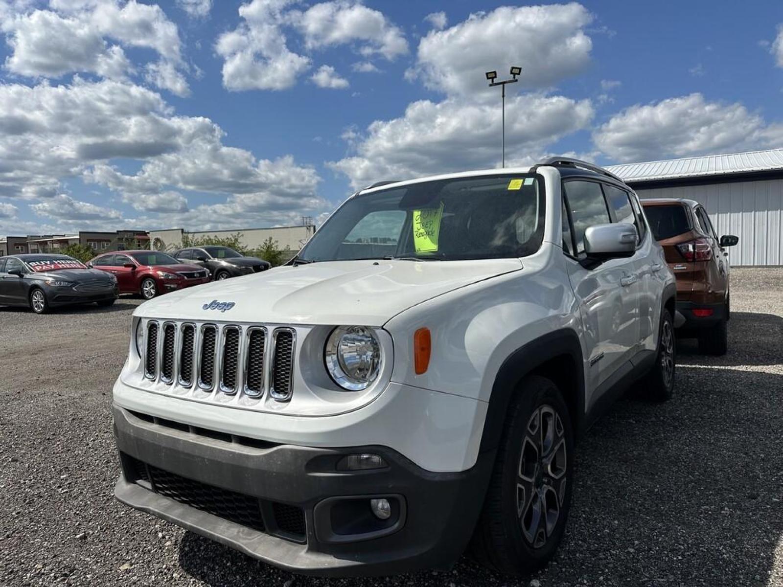 2016 WHITE Jeep RENEGADE LIMITED (ZACCJADT1GP) with an Other engine, located at 100 West Coliseum Boulevard, Fort Wayne, IN, 46805, (260) 471-0567, 41.118340, -85.141014 - 2016 Jeep RENEGADE LIMITED - Photo#0